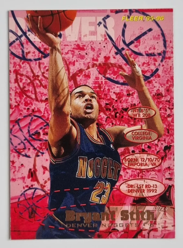 1995-96 Fleer European #48 Bryant Stith