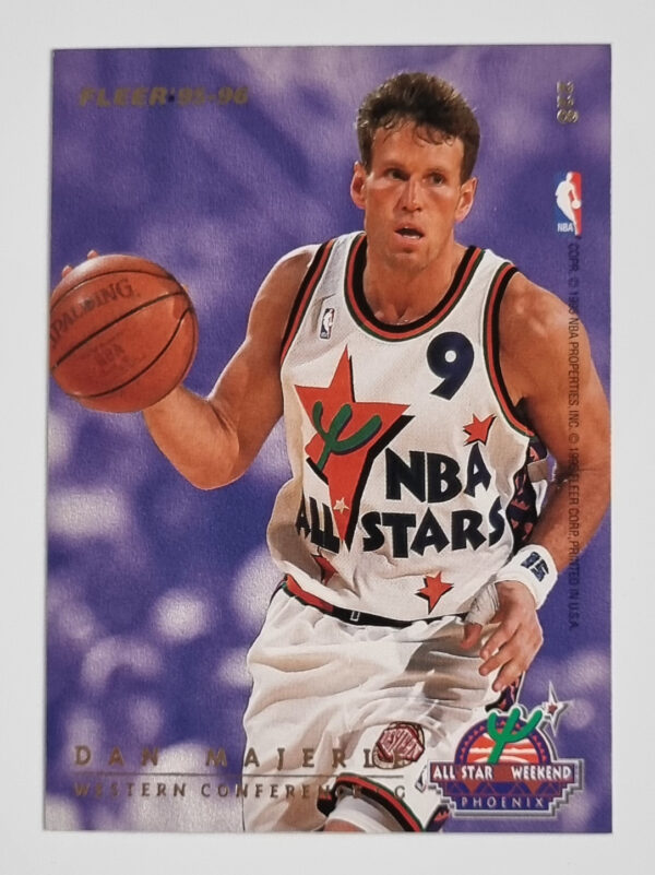 1995-96 Fleer European #228 Anfernee Hardaway/Dan Majerle AS – Image 2