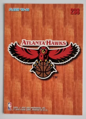 1995-96 Fleer European #238 Atlanta Hawks Logo