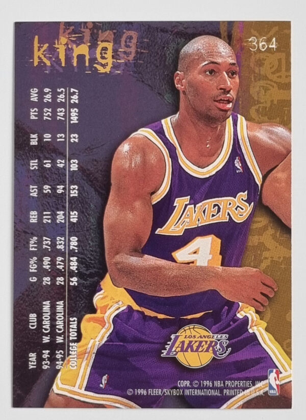 1995-96 Fleer European #364 Frankie King – Image 2