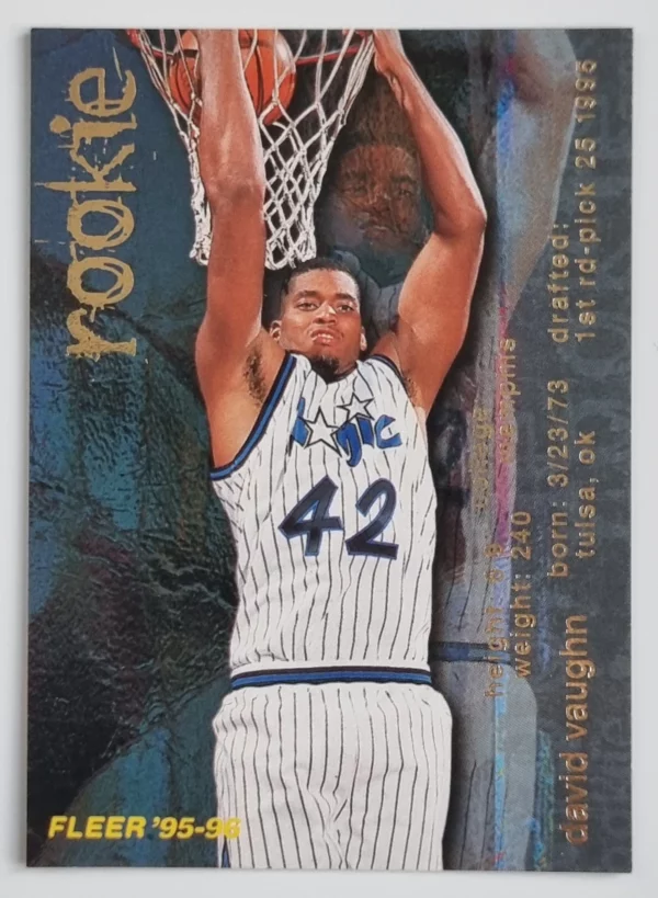 1995-96 Fleer European #384 David Vaughn