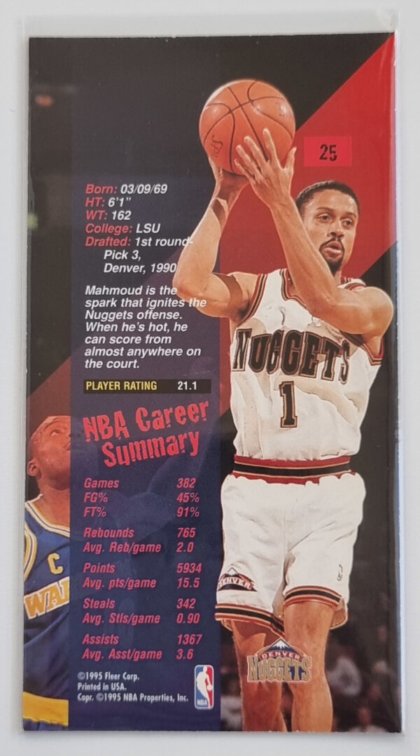 1995-96 Jam Session #25 Mahmoud Abdul-Rauf – Image 2