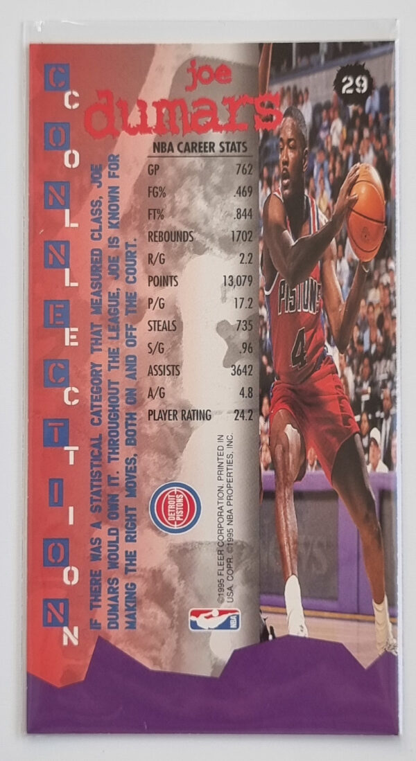 1995-96 Jam Session #29 Joe Dumars CC – Image 2