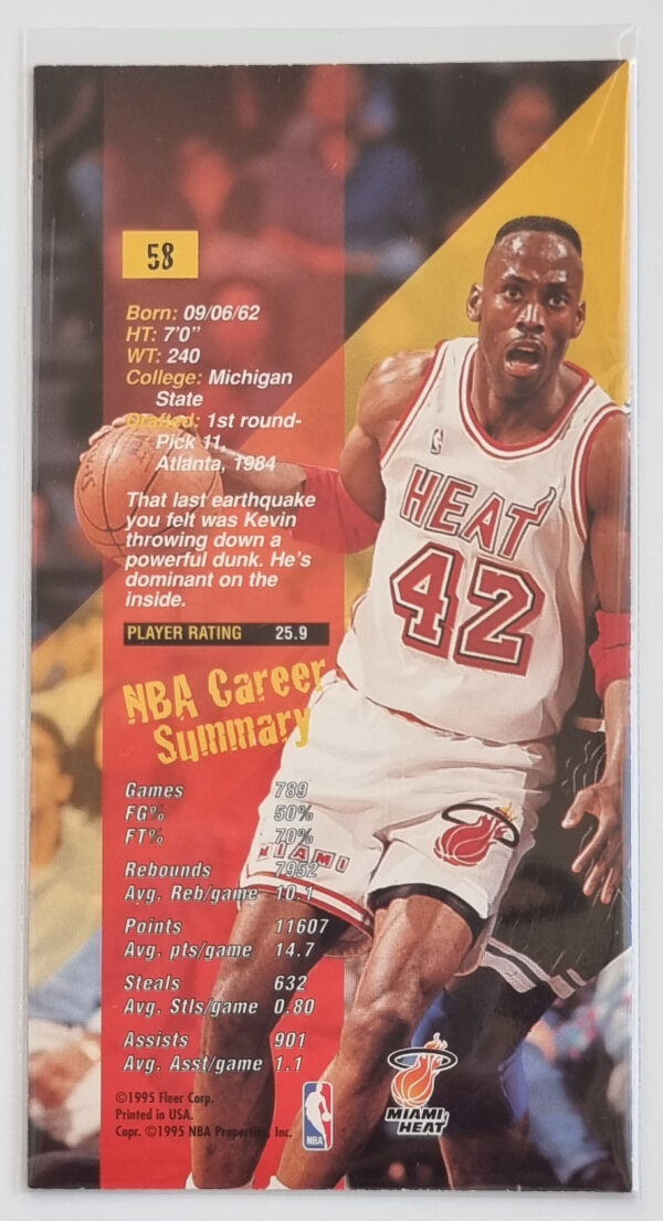 1995-96 Jam Session #58 Kevin Willis – Image 2