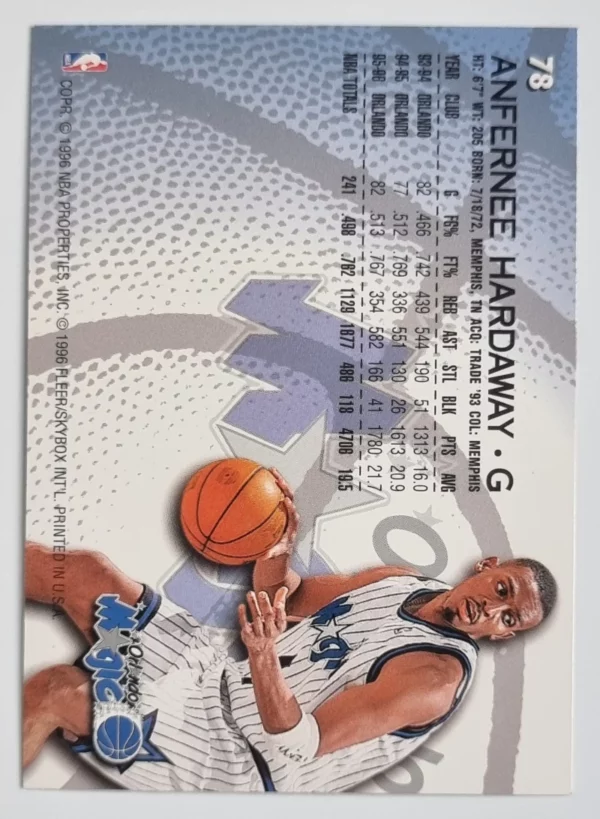 1996-97 Fleer #78 Anfernee Hardaway – Image 2