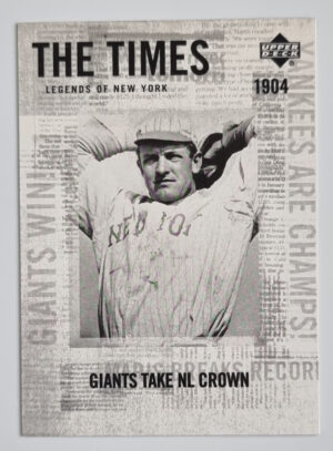 2001 Upper Deck Legends of NY #161 Christy Mathewson TT