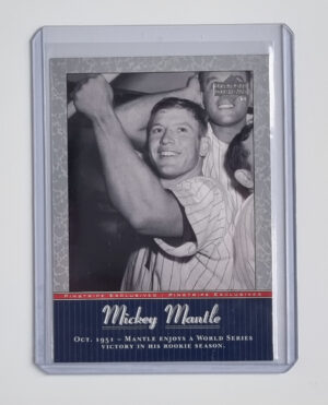2001 Upper Deck Pinstripe Exclusives Mantle #MM8 Mickey Mantle