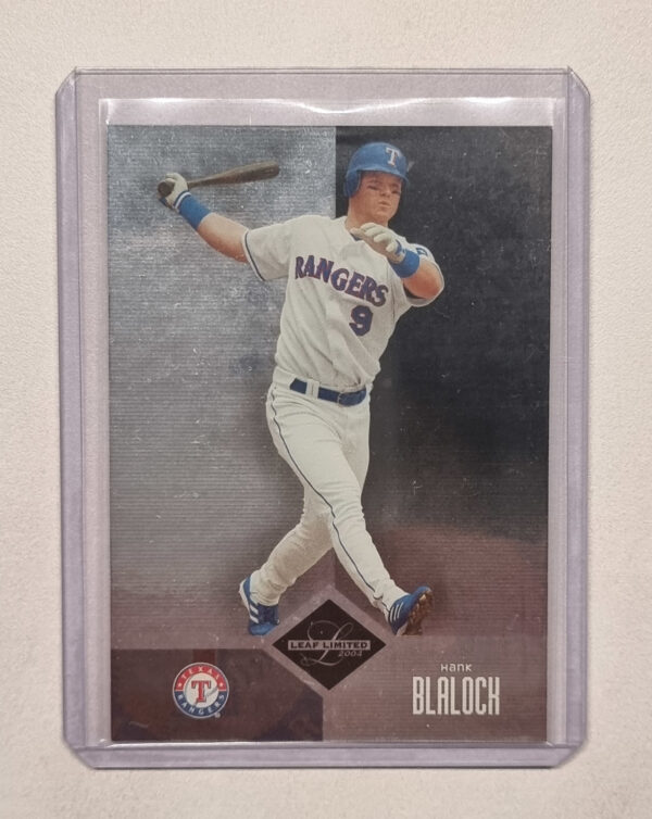2004 Leaf Limited #40 Hank Blalock H