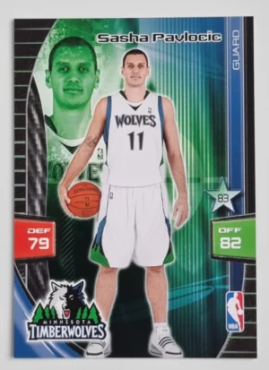 2009-10 Adrenalyn XL #222 Sasha Pavlovic (Typo error)