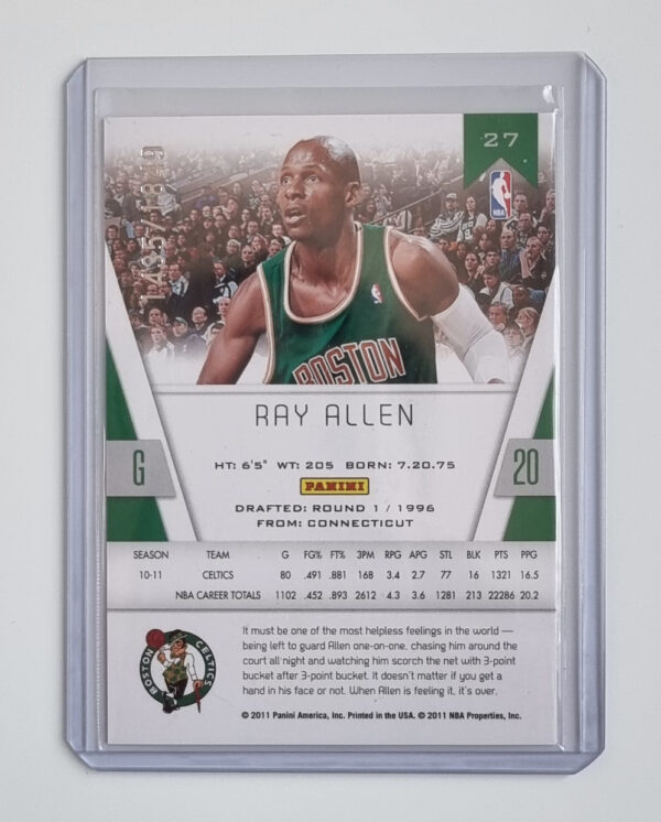 2010-11 Totally Certified #27 Ray Allen – Image 2