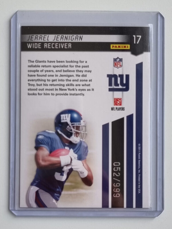 2011 Certified Certified Potential #17 Jerrel Jernigan – Image 2