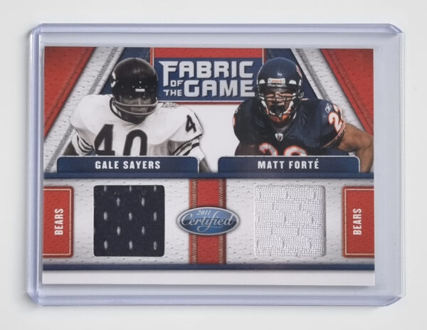 2011 Certified Fabric of the Game Combos #12 Gale Sayers/150/Matt Forte