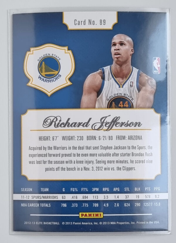 2012-13 Elite #89 Richard Jefferson – Image 2