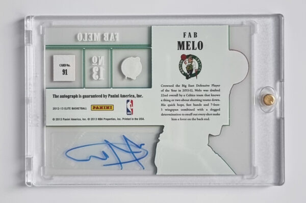 2012-13 Elite Rookie Inscriptions #91 Fab Melo – Image 2