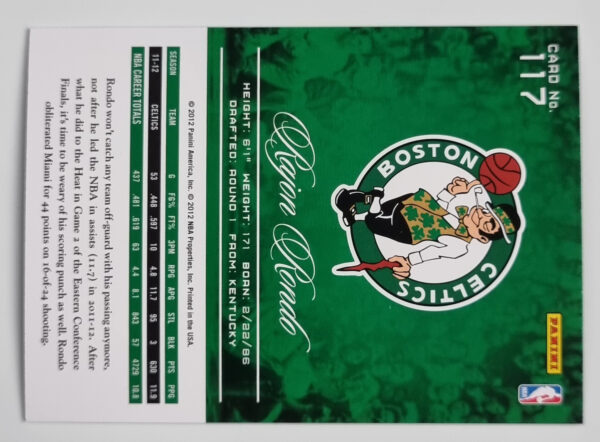 2012-13 Prestige #117 Rajon Rondo – Image 2
