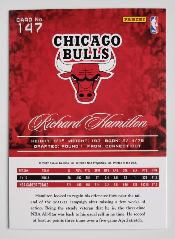 2012-13 Prestige #147 Richard Hamilton – Image 2