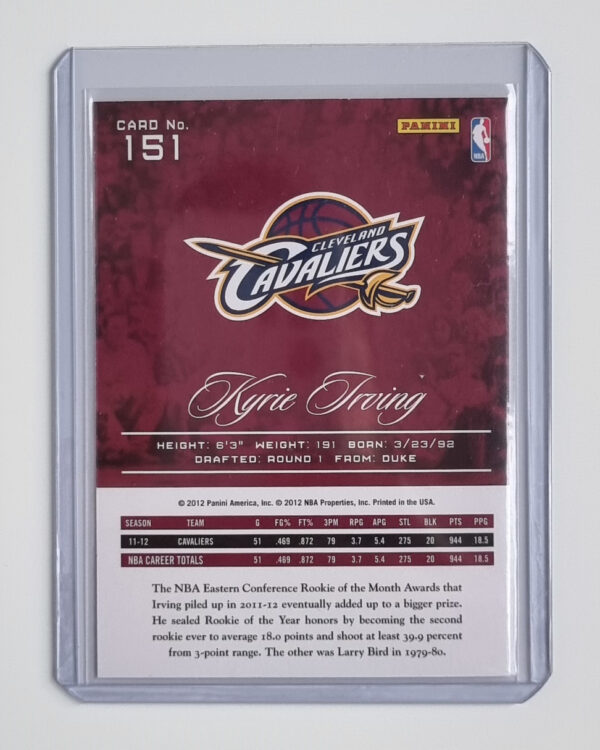 2012-13 Prestige #151 Kyrie Irving RC – Image 2