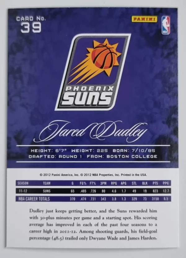 2012-13 Prestige #39 Jared Dudley – Image 2
