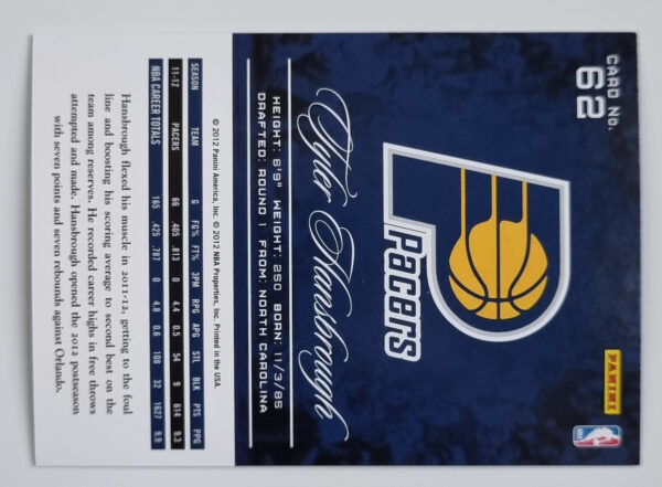 2012-13 Prestige #62 Tyler Hansbrough – Image 2