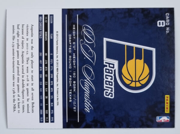 2012-13 Prestige #8 D.J. Augustin – Image 2