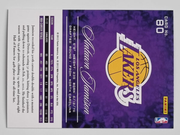 2012-13 Prestige #80 Antawn Jamison – Image 2