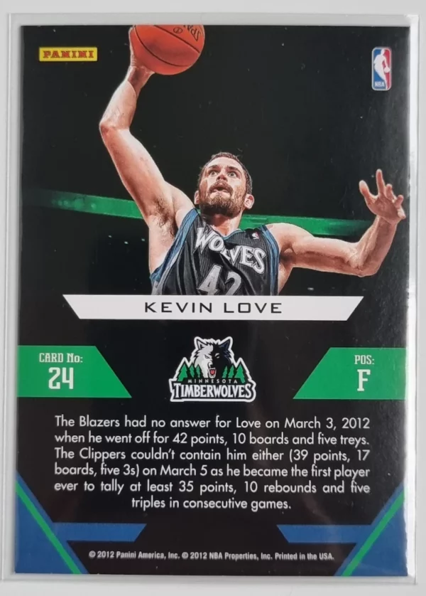 2012-13 Prestige Franchise Favorites #24 Kevin Love – Image 2