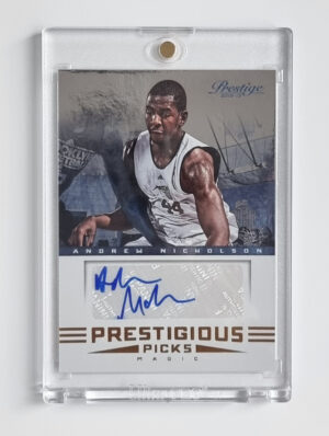 2012-13 Prestige Prestigious Picks Signatures #63 Andrew Nicholson