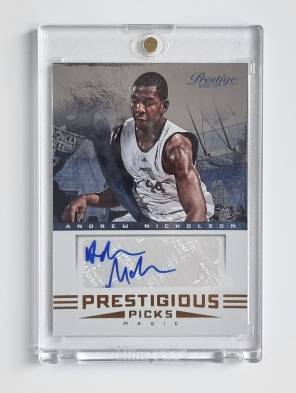2012-13 Prestige Prestigious Picks Signatures #63 Andrew Nicholson