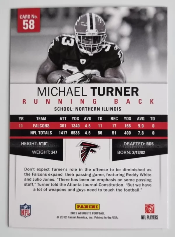 2012 Absolute Retail #58 Michael Turner – Image 2