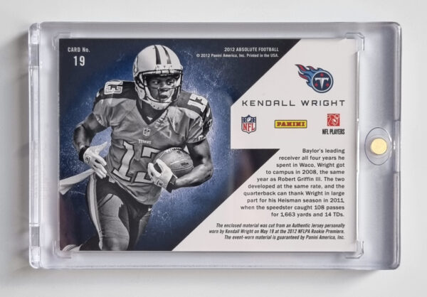 2012 Absolute War Room Materials #19 Kendall Wright – Image 2
