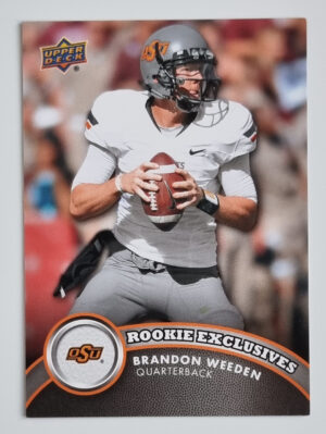 2012 Upper Deck Rookie Exclusives #REBW Brandon Weeden