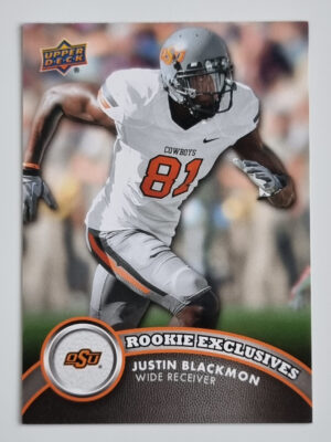 2012 Upper Deck Rookie Exclusives #REJB Justin Blackmon