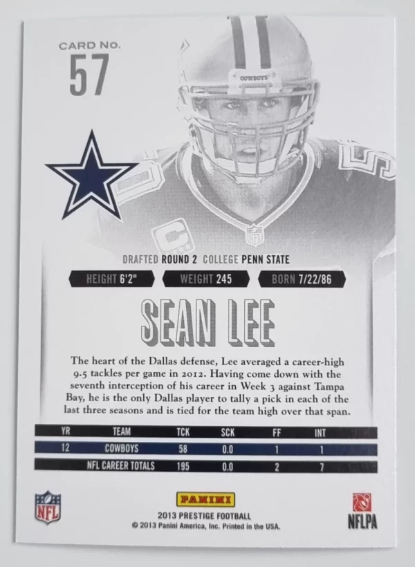 2013 Prestige #57 Sean Lee – Image 2