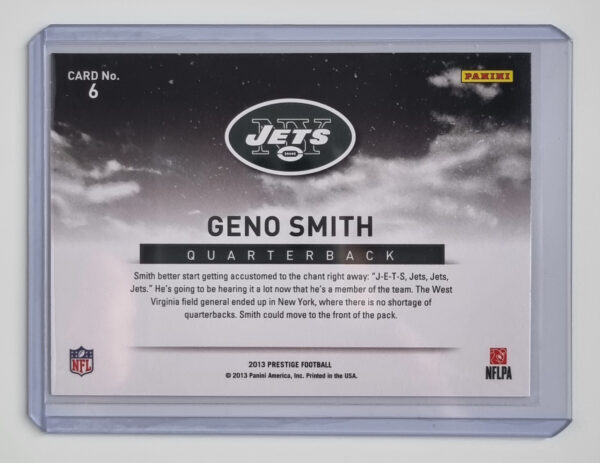 2013 Prestige Draft City Destinations #6 Geno Smith – Image 2