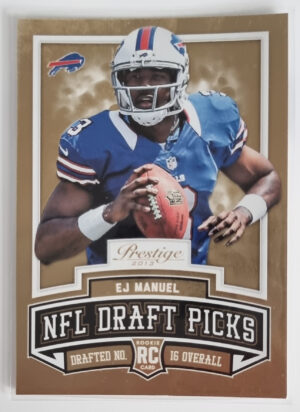 2013 Prestige Draft Picks Gold #4 EJ Manuel