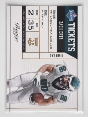 2013 Prestige NFL Draft Tickets #16 Zach Ertz