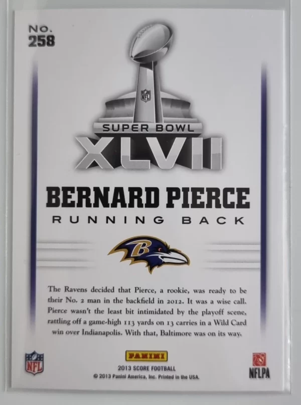 2013 Score #258 Bernard Pierce RSB – Image 2