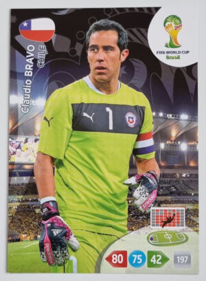 2014 Adrenalyn XL World Cup Brazil #NNO Claudio Bravo
