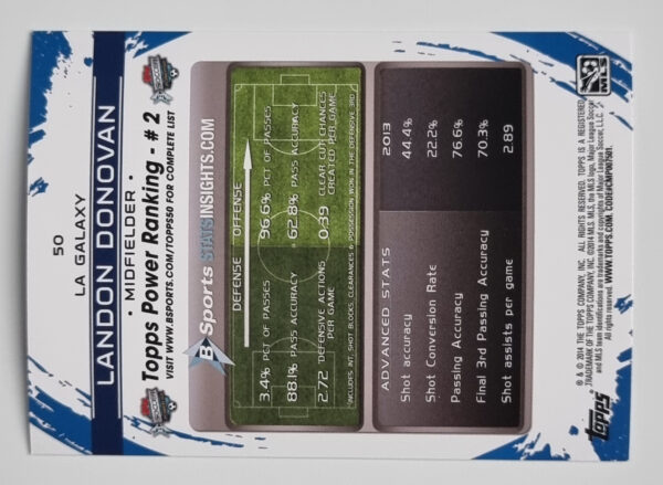 2014 Topps MLS #50A Landon Donovan/Black jersey – Image 2