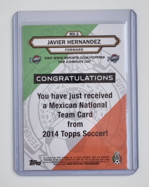 2014 Topps MLS Mexican National Team #MX3 Javier Hernandez – Image 2