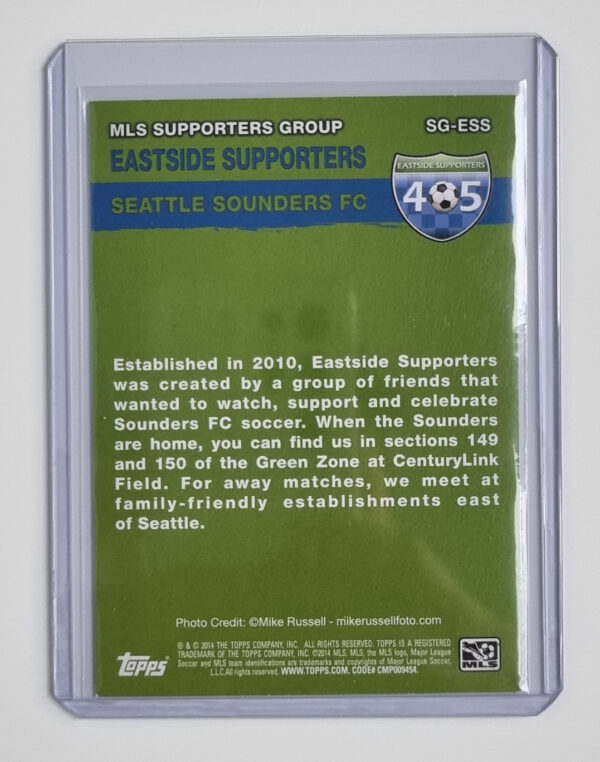 2014 Topps MLS Supporter Group #SGESS Eastside Supporters – Image 2