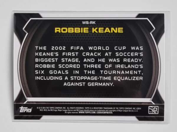 2014 Topps MLS Worlds Stage #WSRK Robbie Keane – Image 2