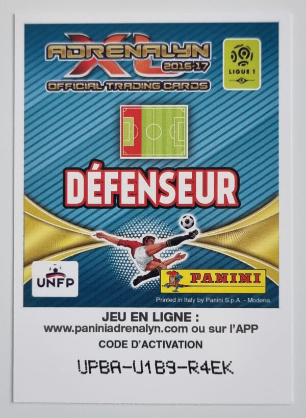 2016-17 Adrenalyn XL Ligue 1 #122 Stoppila Sunzu – Image 2