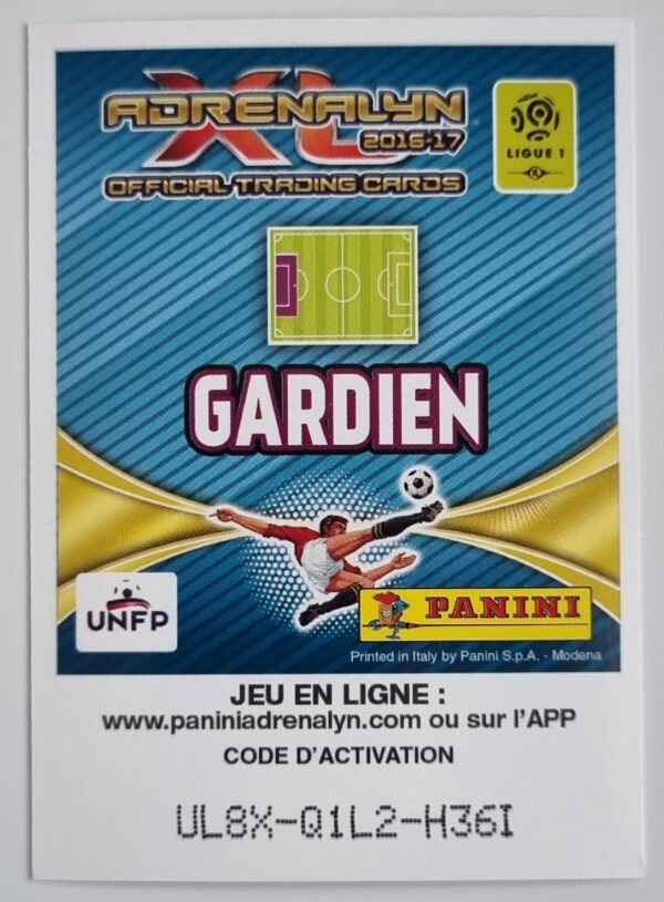 2016-17 Adrenalyn XL Ligue 1 #414 Benoit Costil/Idole – Image 2