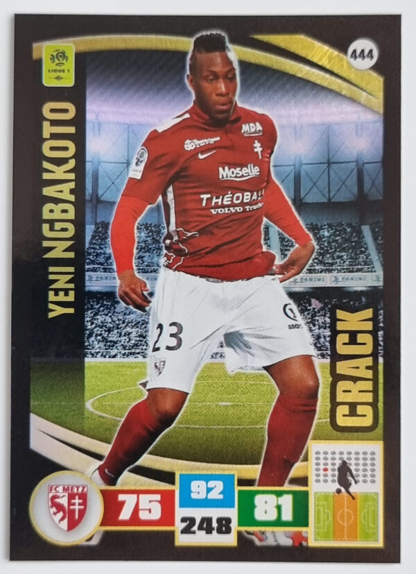 2016-17 Adrenalyn XL Ligue 1 #444 Yeni Ngbakoto/Crack