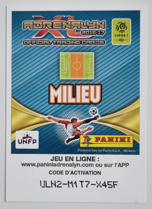 2016-17 Adrenalyn XL Ligue 1 #9 Pierrick Capelle – Image 2