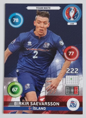 2016 Adrenalyn XL UEFA Euro France #158 Birkir Saevarsson