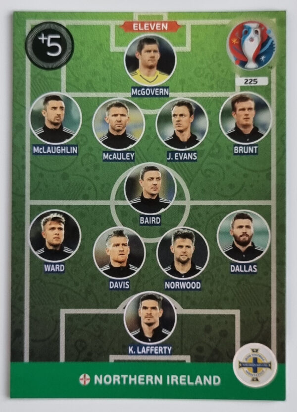 2016 Adrenalyn XL UEFA Euro France #225 McGovern/McLaughlin/McAuley/J. Evans/Brunt/Baird/Ward/Davis/Norwood/Dallas/K. Lafferty
