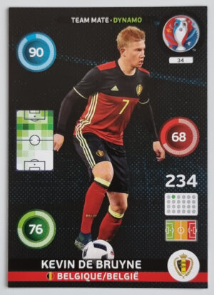 2016 Adrenalyn XL UEFA Euro France #34 Kevin De Bruyne/Dynamo