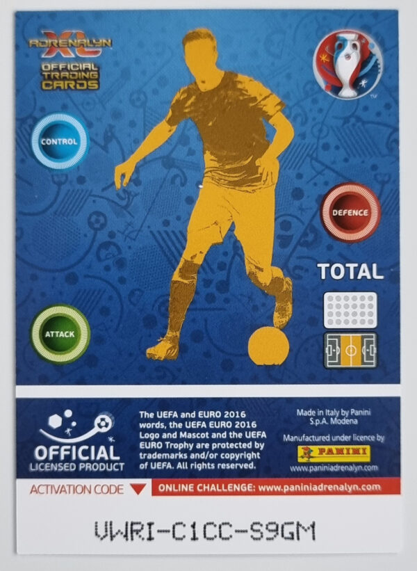2016 Adrenalyn XL UEFA Euro France #37 Axel Witsel – Image 2